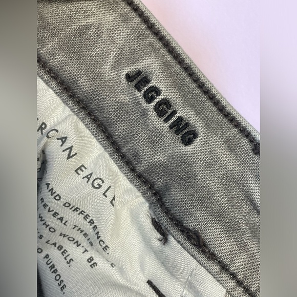 American Eagle Women’s Grey Jegging Size 4 Jeans - Picture 6 of 8